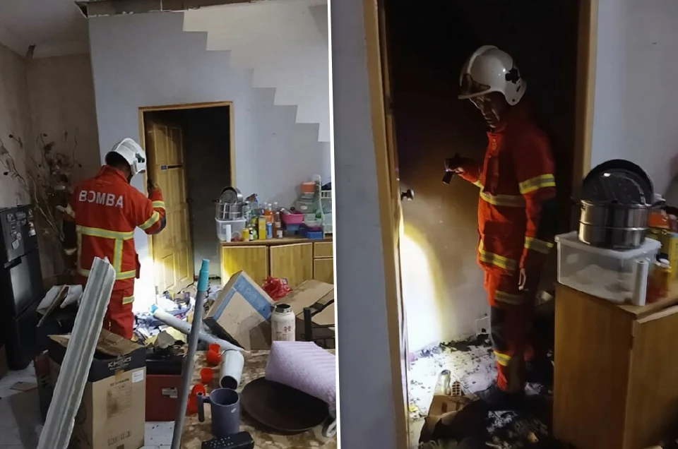 Tong gas meletup, wanita cedera ringan