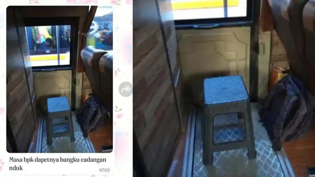 Penumpang bas diberi kerusi plastik semasa pulang beraya