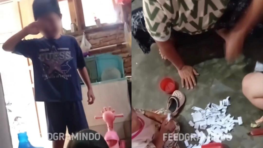 Budak menangis, wang dalam tabung ditukar kertas 