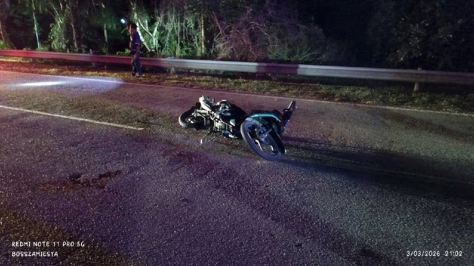 Penunggang motosikal maut dalam kemalangan dengan lori