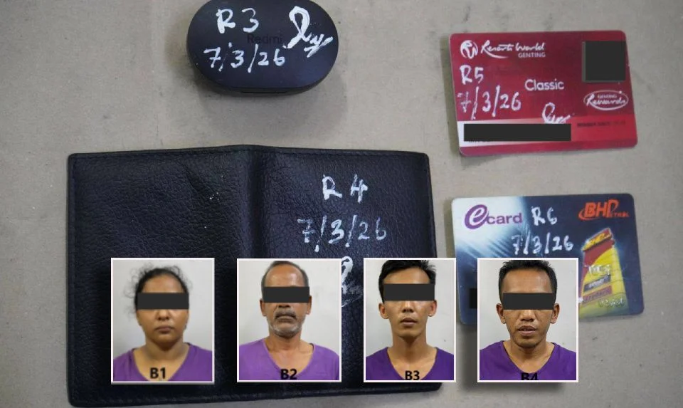 Bapa, anak angkat antara 4 dicekup kes peras ugut warga asing