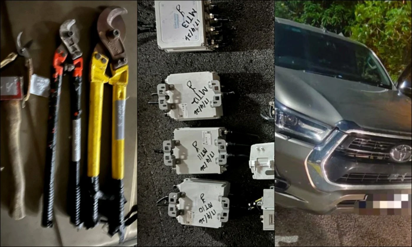 Six held in Nilai for theft of telco tower equipment