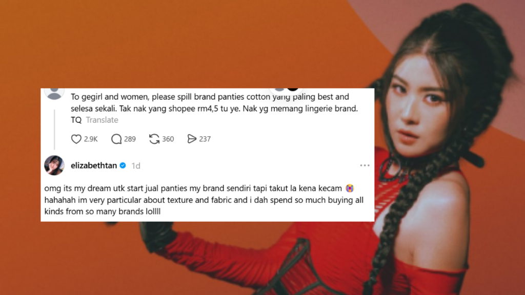 ‘Impian Saya Nak Jual Seluar Dalam Jenama Sendiri, Tapi Takut Dikecam’ – Elizabeth Tan