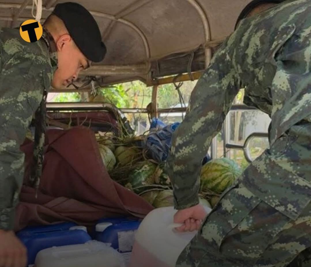 Lelaki seludup petrol bawah tembikai