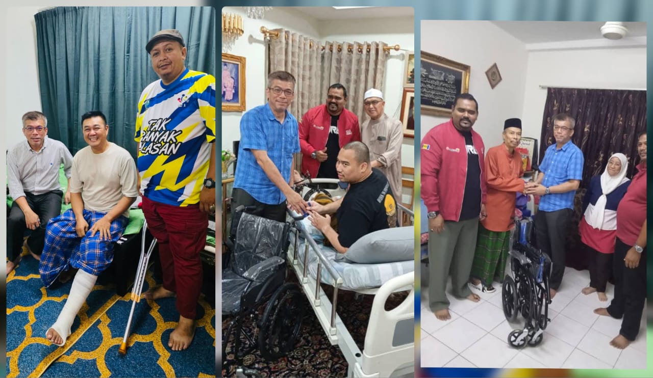 Ziarah Kasih UMNO Putrajaya, Sumbangan Kerusi Roda Ringankan Beban Pengundi Sakit
