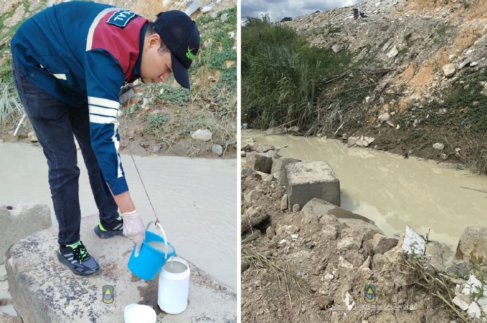 Aktiviti cuci pasir, LUAS kesan peningkatan kekeruhan air sungai