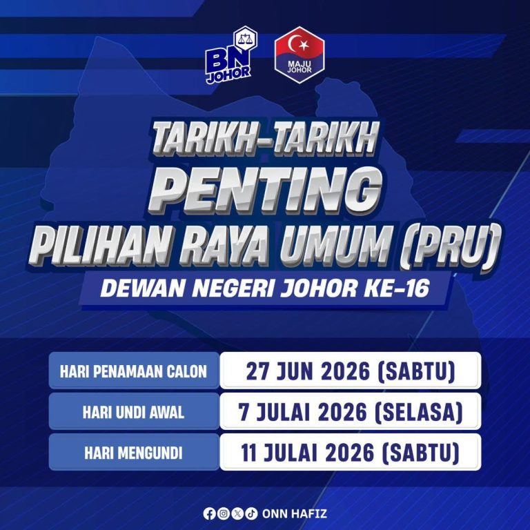 PRN Johor: Onn Hafiz Seru Kempen Berhemah, Rakyat Diminta Nilai Rekod Parti