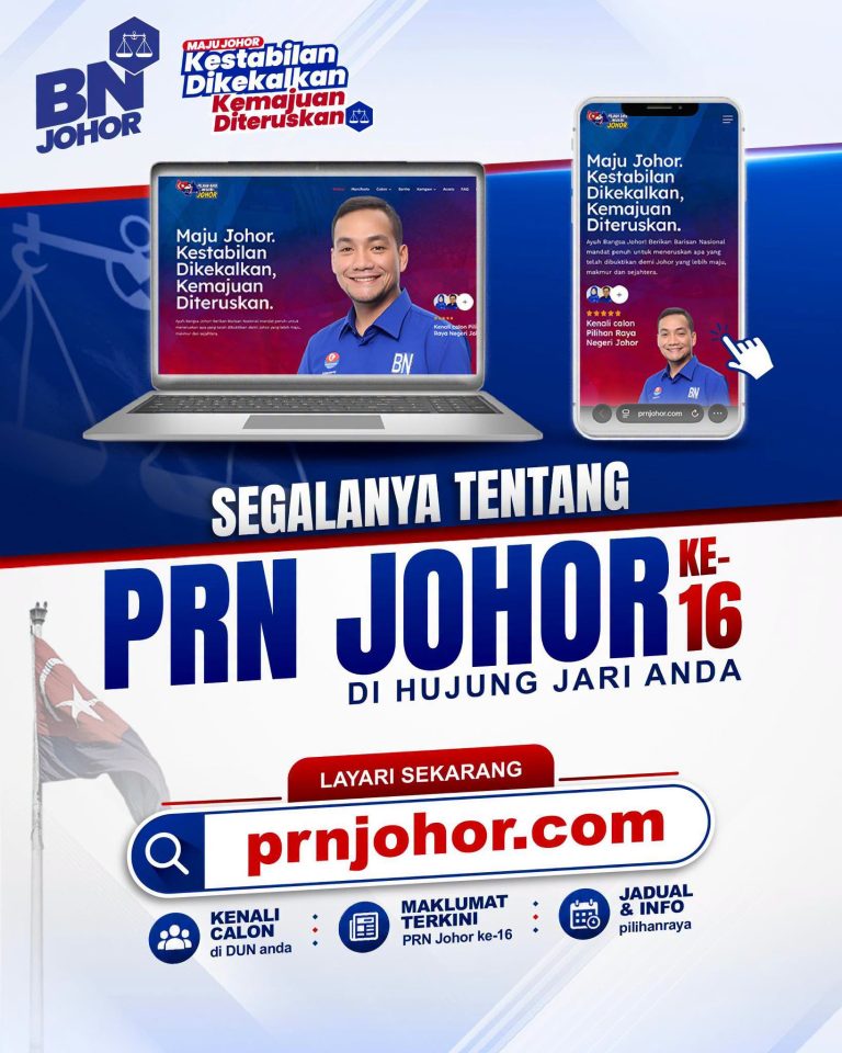 Ahmad Zahid Ajak Pengundi Kenali Calon BN Menerusi Portal PRN Johor