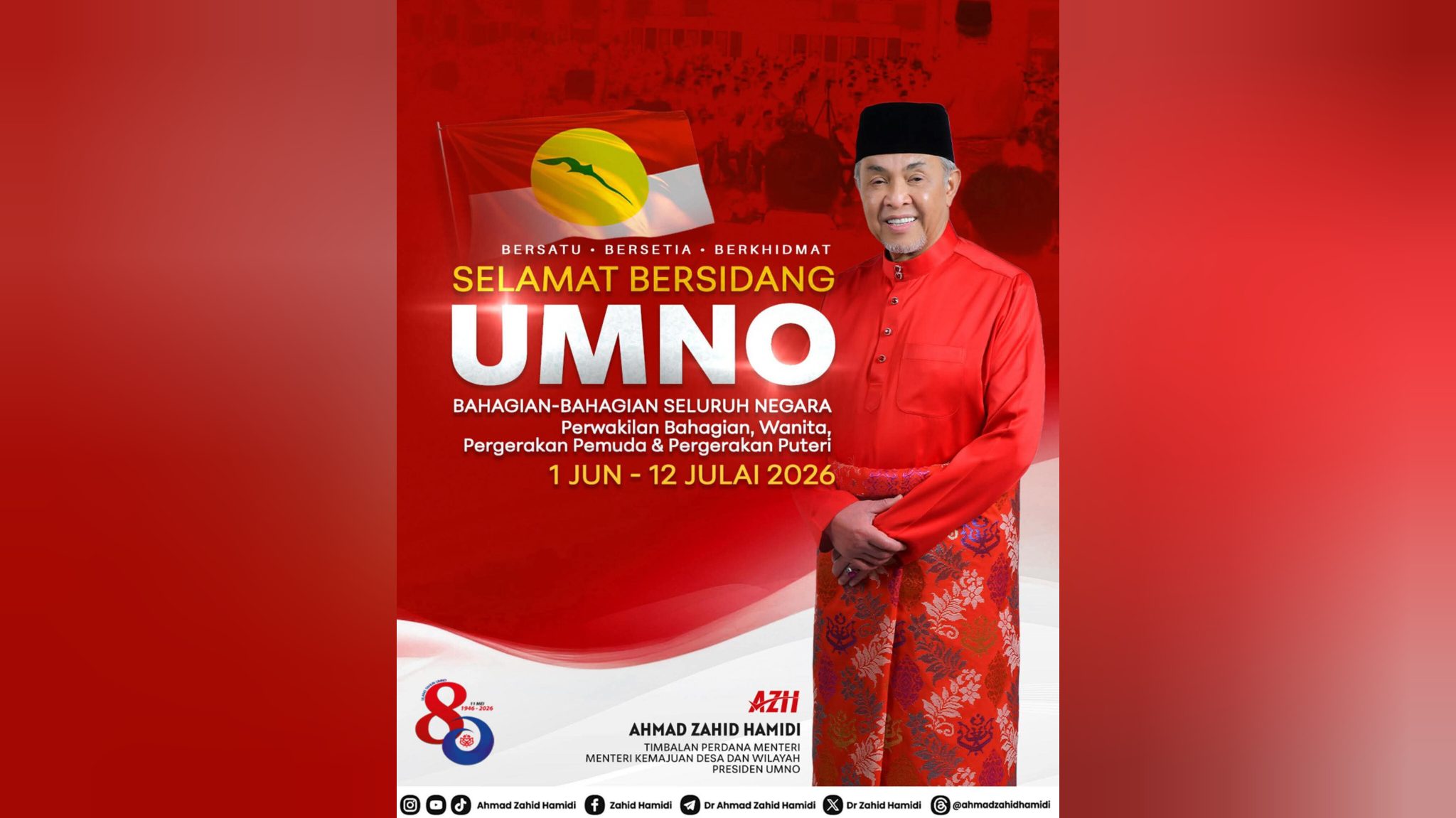 Ahmad Zahid Seru Perwakilan Manfaatkan Persidangan Bahagian Dengan Penuh Hikmah