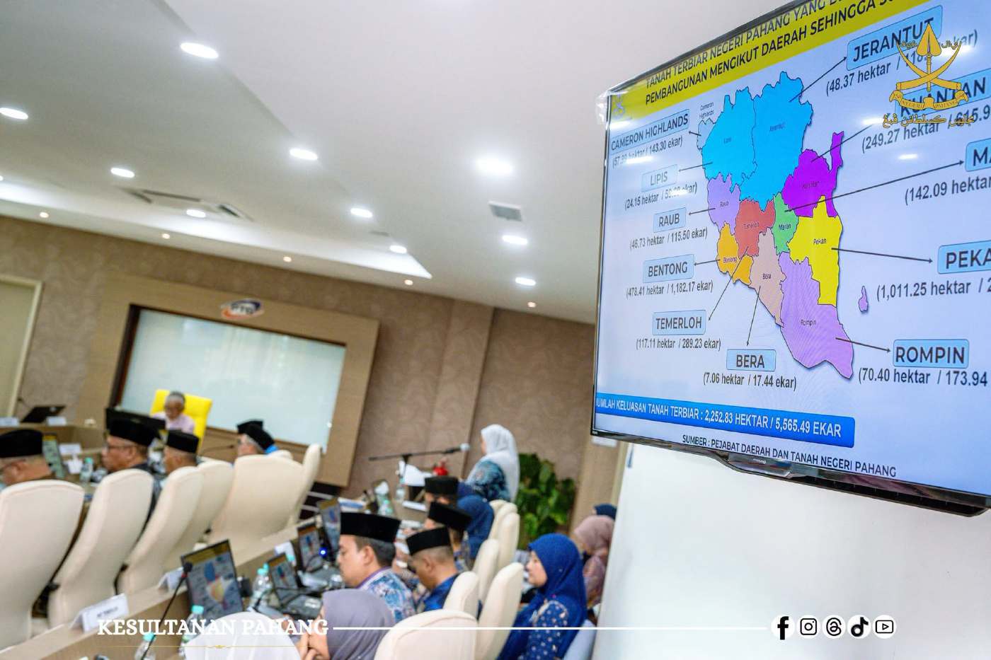 Pahang Sultan calls on all parties to develop idle land productively