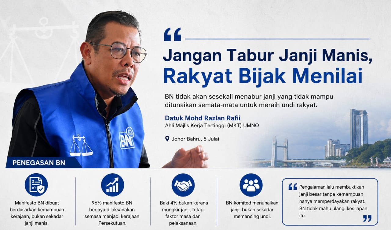 Jangan Tabur Janji Manis, Rakyat Bijak Menilai – Mohd Razlan