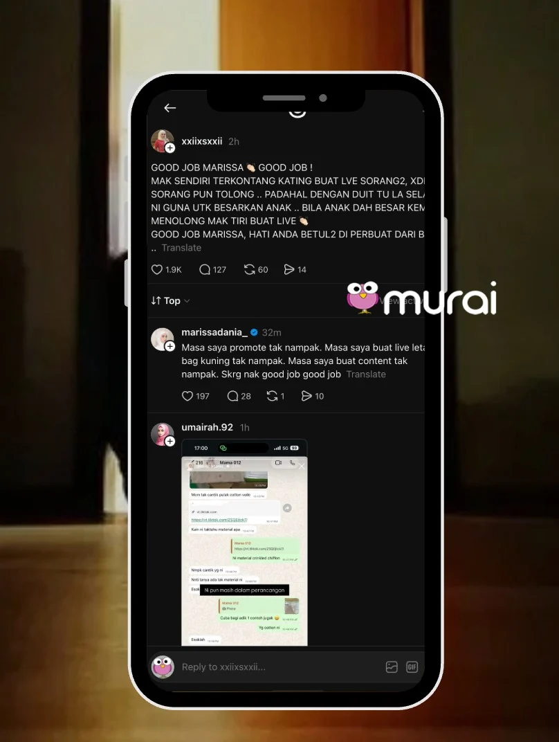 Marissa Dania Jawab Pedas Kecaman Netizen
