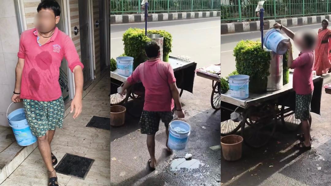 Penjual minuman guna air tandas