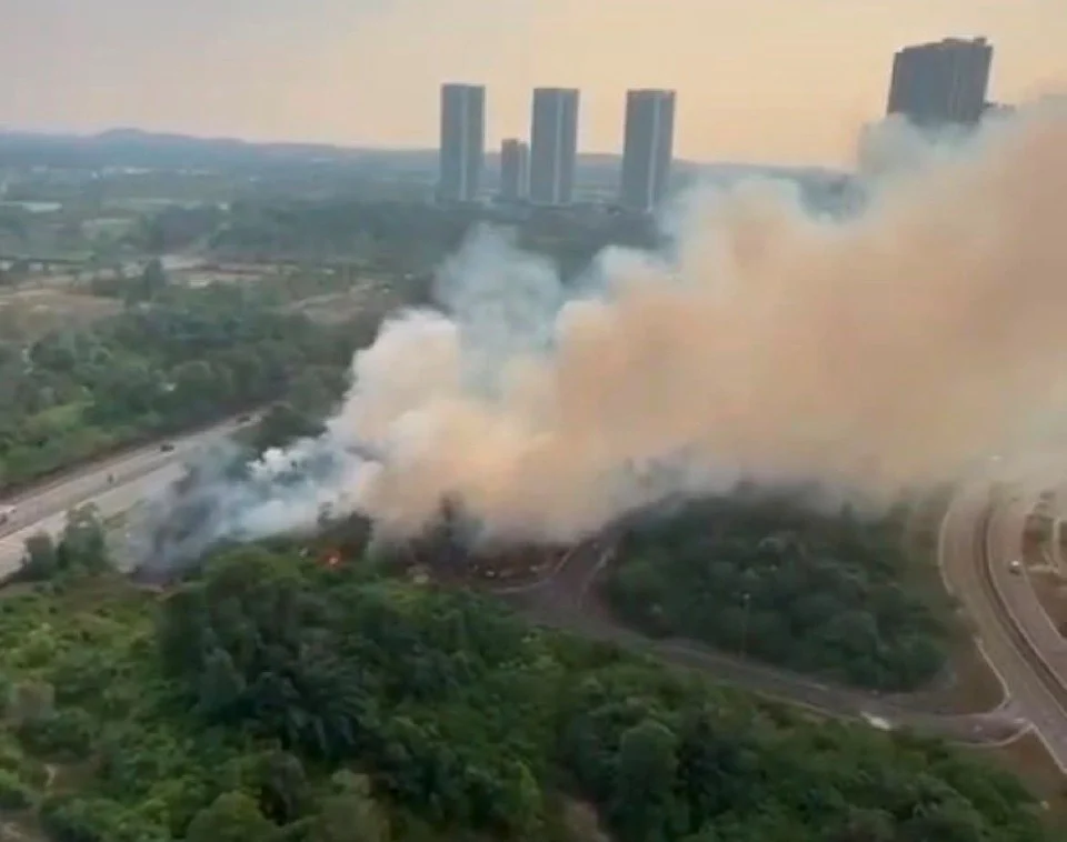 2.83 hektar belukar di Iskandar Puteri terbakar, pemadaman masih diteruskan
