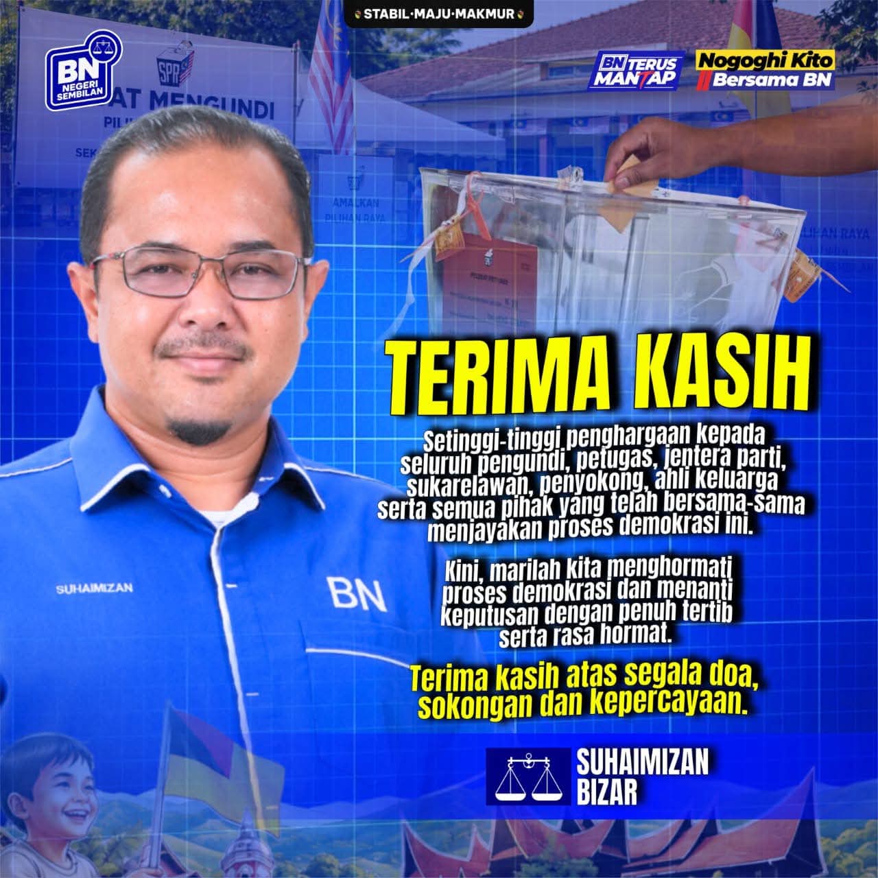 Semangat Demokrasi Terus Mekar, Pengorbanan Jentera Tidak Ternilai