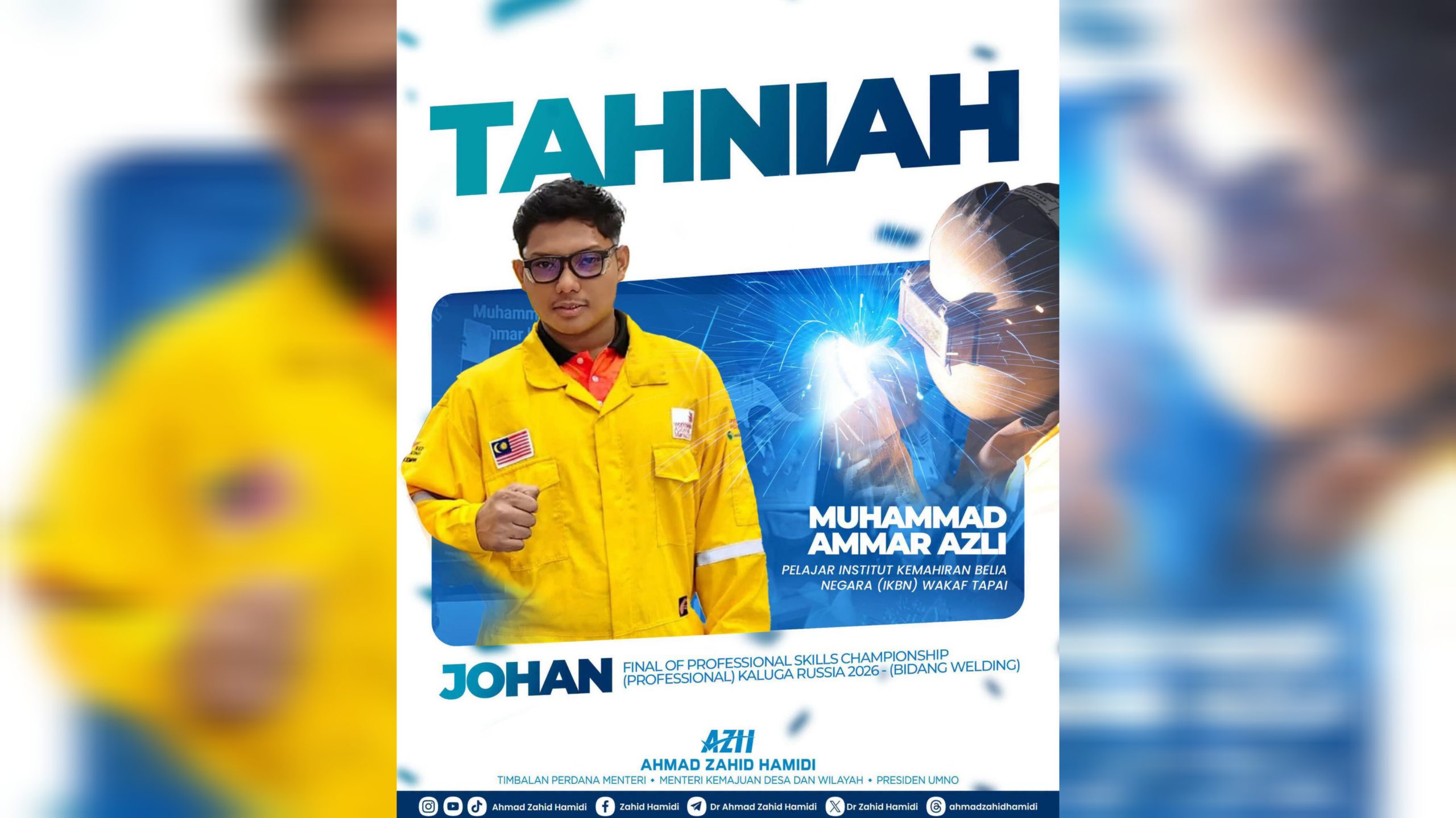 Juara Welding Antarabangsa… Bukti Anak-Anak TVET Berbakat, Berkemahiran