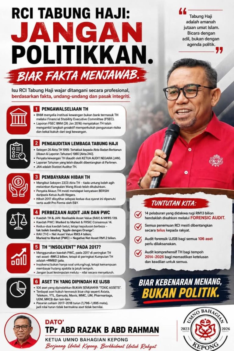 RCI TH Bukan Modal Politik, Biar Fakta Dan Audit Menjawab