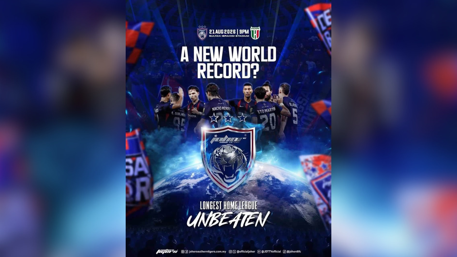 Onn Hafiz Junjung Kasih, Sanjung Visi Tunku Mahkota Johor Bangunkan JDT