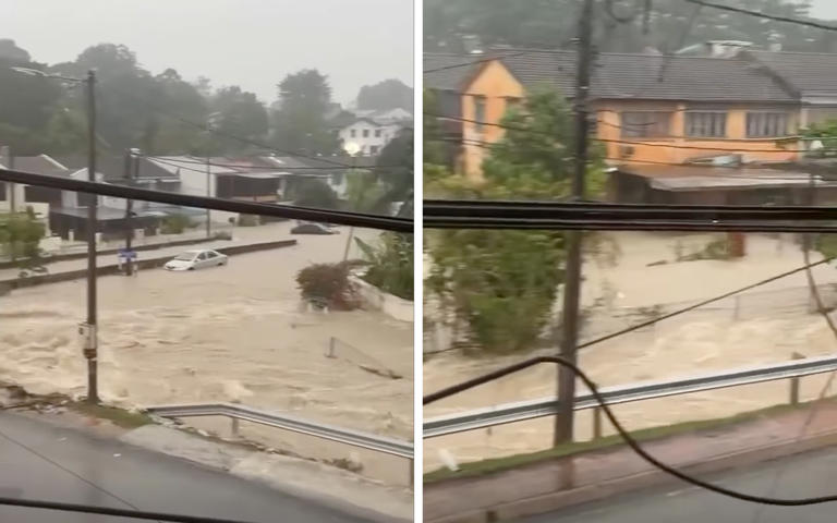 3 rescued from stranded cars in KL flash floods