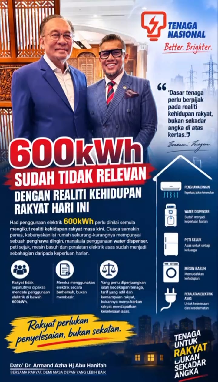 600kWh Sudah Lapuk, Wajib Nilai Semula – Armand Azha