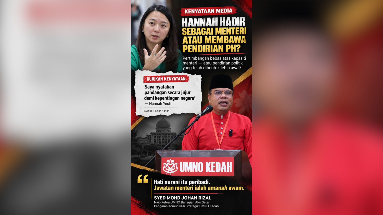 Junjung Keputusan Tuanku… Namun Pandangan Ahli Politik Terlibat Boleh Dipersoal