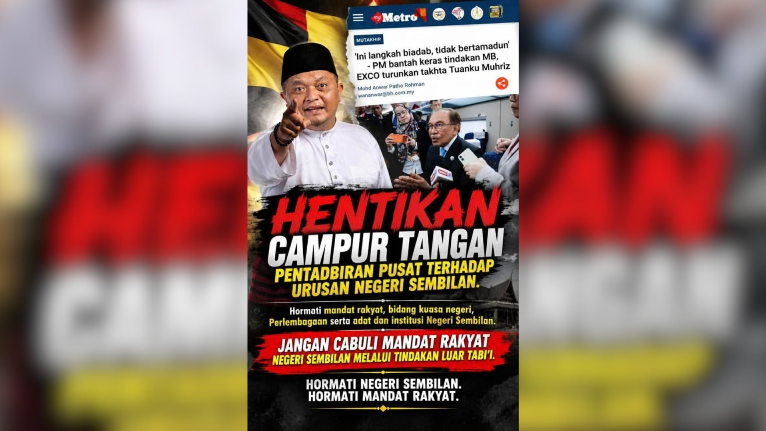 Campur Tangan PH Khianati Mandat Rakyat Negeri Sembilan – Mohamad Fadil