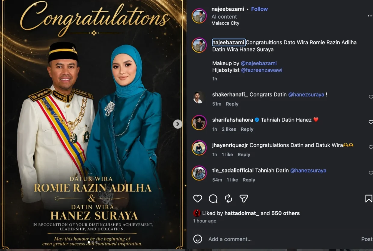 Rezeki Hanez Suraya, Kini Bergelar Datin Wira