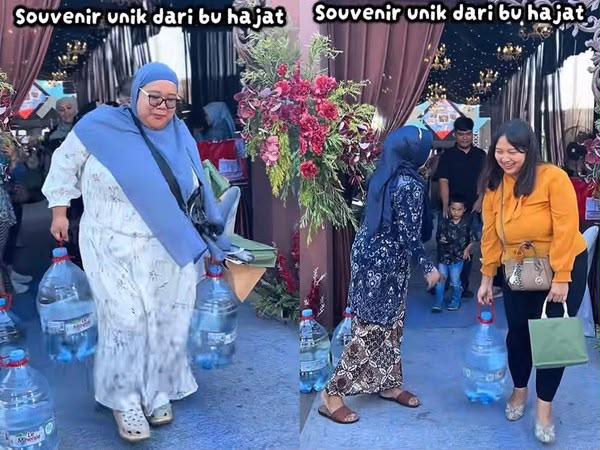 Tetamu majlis berkhatan dapat air mineral 15 liter