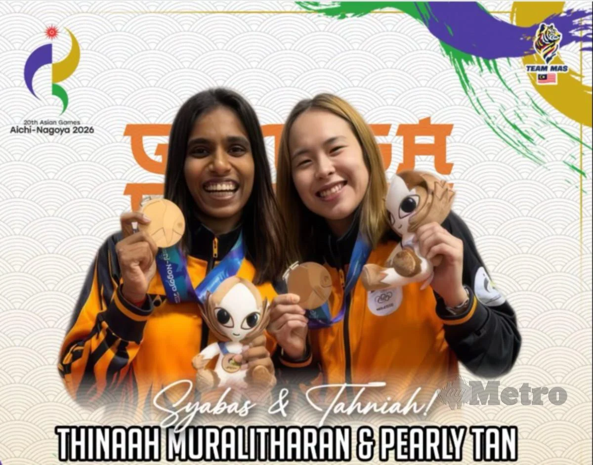 Pingat ini untuk nenek dan arnab saya yang membimbing dari atas - Thinaah