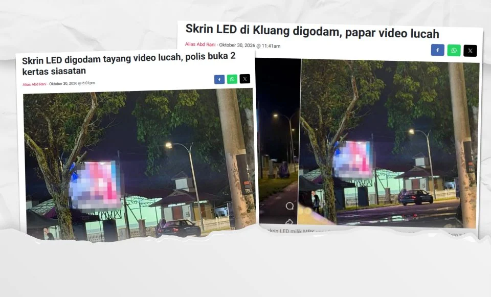 Penggodam dedah alasan serang sistem skrin LED MPK
