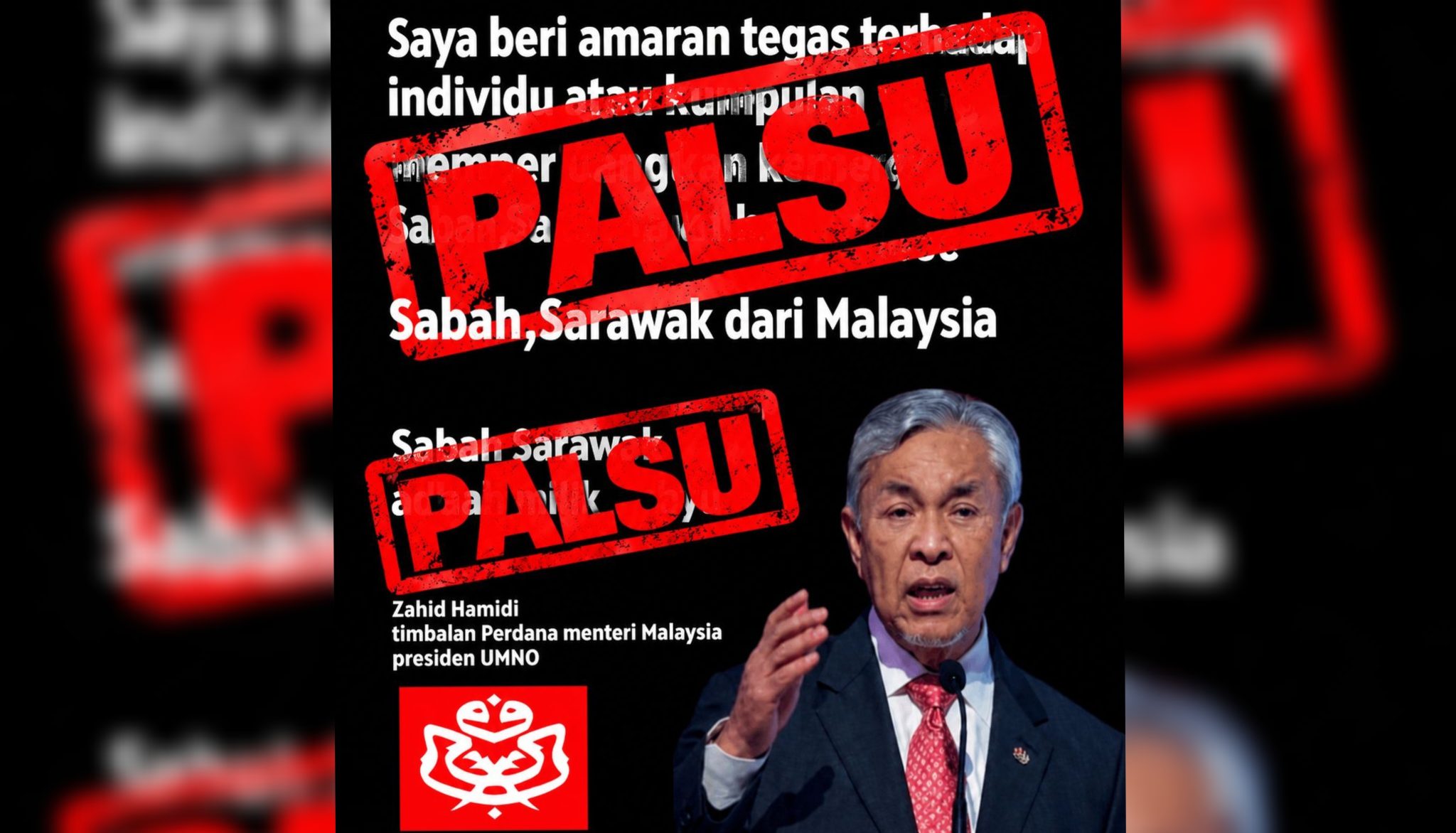 Waspada Grafik Palsu Guna Nama Ahmad Zahid