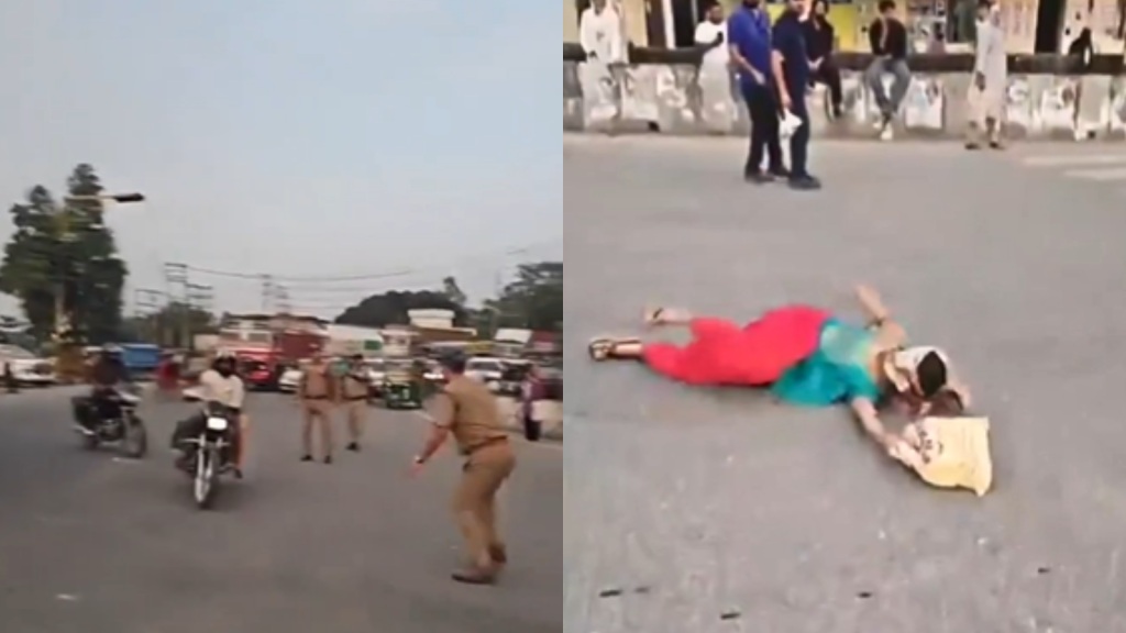 Suami cabut lari elak saman, biarkan isteri terbaring di atas jalan