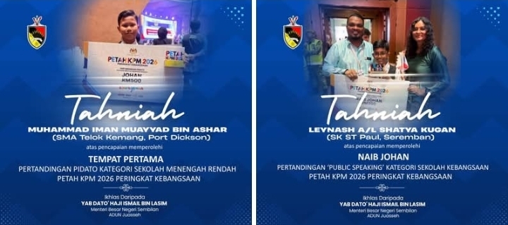 PETAH KPM 2026: MB Ucap Tahniah Kepada Warga Pendidikan N. Sembilan