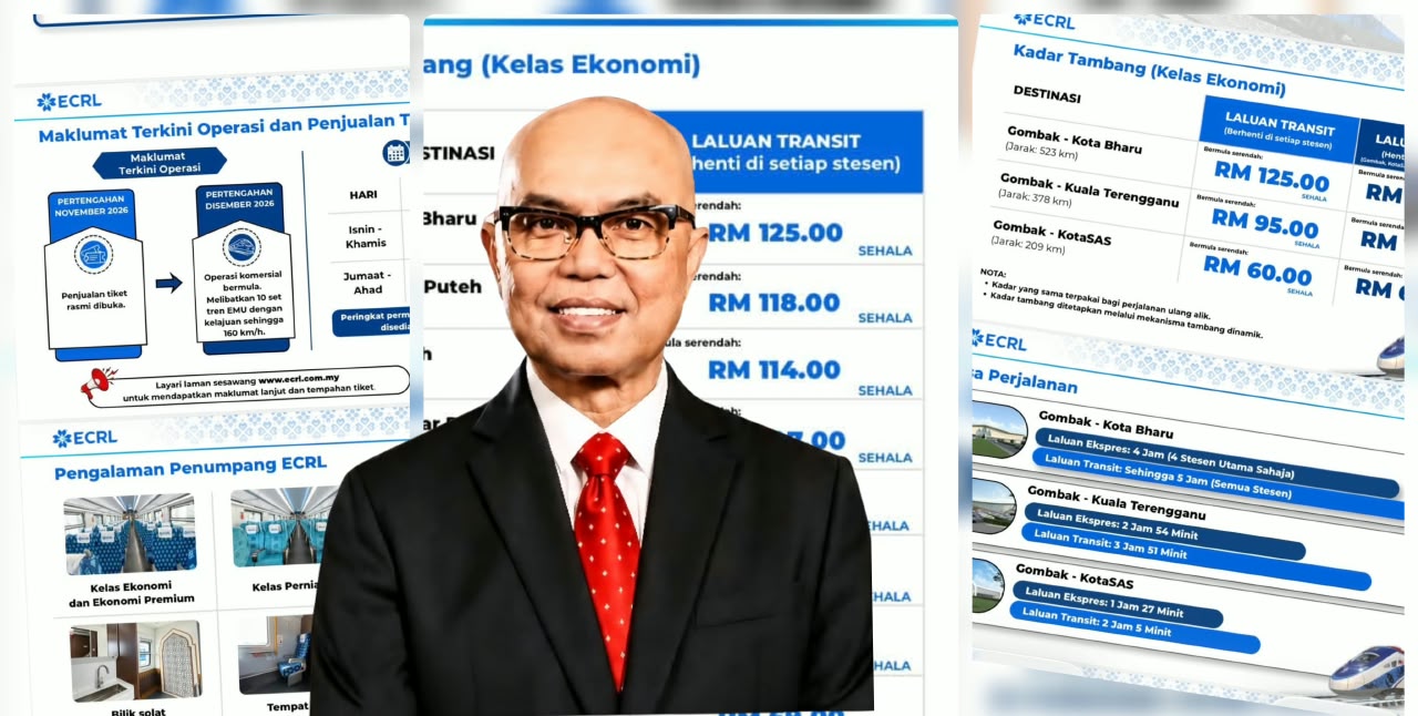 ECRL: Tambang Berpatutan, Manfaat Untuk Semua