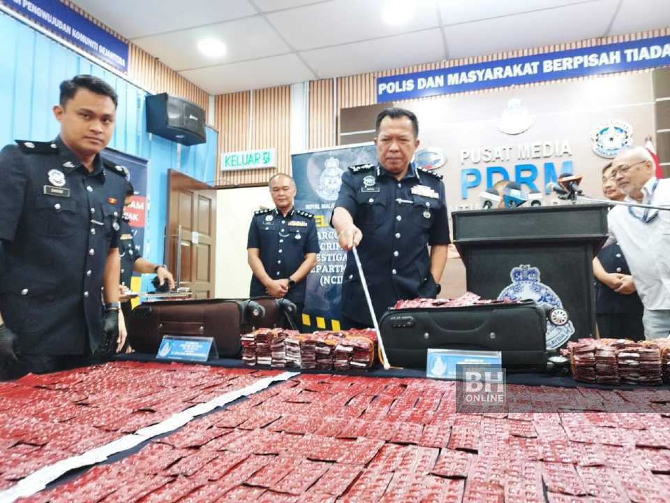 Bawa dadah RM3.3 juta guna penerbangan domestik, dua lelaki ditahan di LTAK